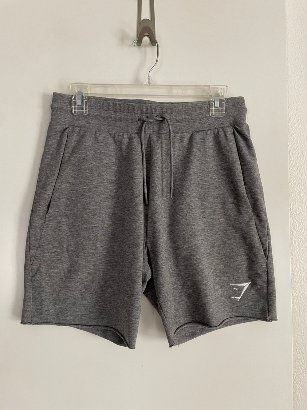 Gym Shark Sport Gym Shorts Activewear Elastic Waist Gray new